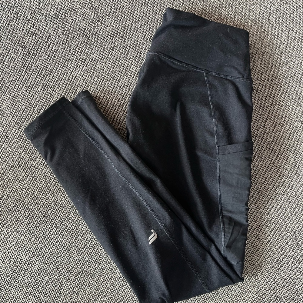 Fabletics on-the-Go PowerHold Black Leggings